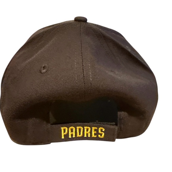 🆕 San Diego Padres Hat Cap Velco Back Mens Brown Yellow 47 Baseball Hat - Picture 3 of 5
